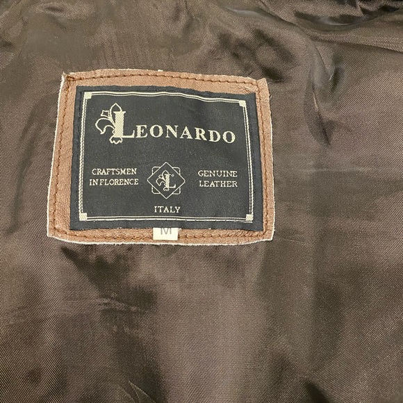 Leonardo Leather and Gold Leather Jacket - Picture 4 of 4